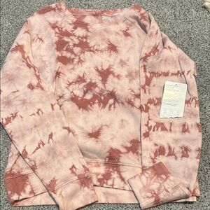 Athleta Pink Tie-Dye Sweatshirt
